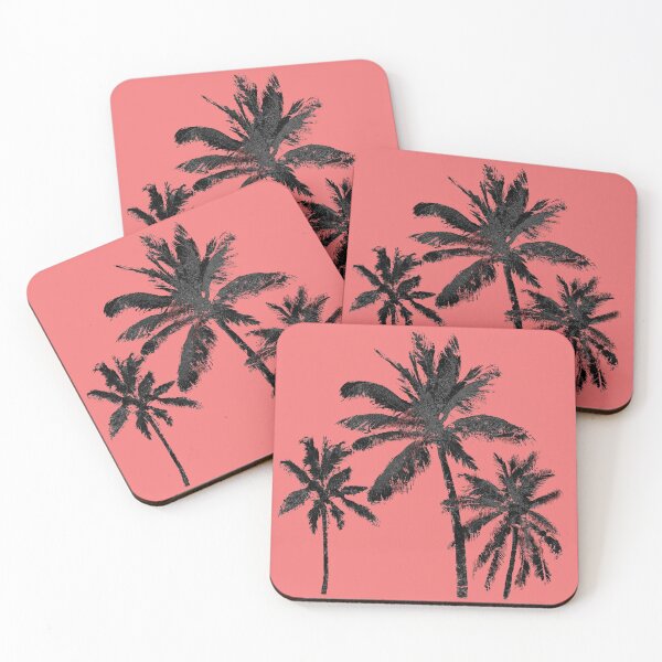 Item preview, Black Palm Trees Beach Design Palm Tree Art designed and sold by beachchic.