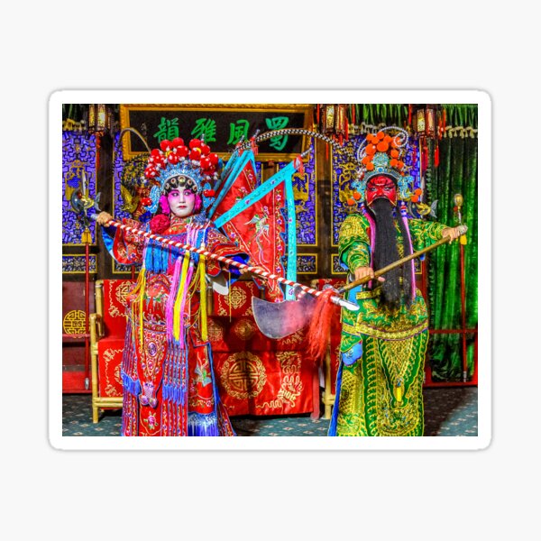 Sichuan Opera Duo Sticker