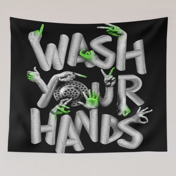 Item preview, Wash Your Hands Good Hygiene Germs  designed and sold by mwagie.