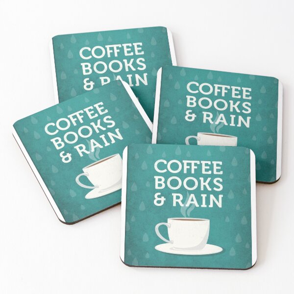 Item preview, Coffee books and rain designed and sold by Danielana.
