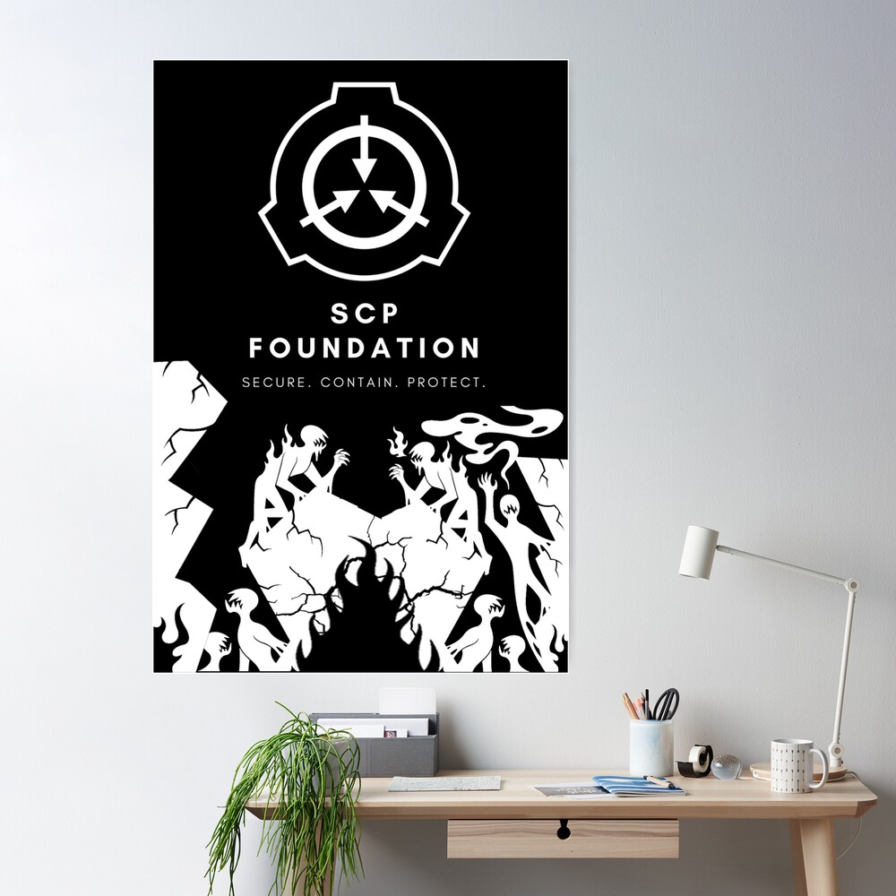 SCP Foundation White Logo Poster by Harbud Neala - Fine Art America