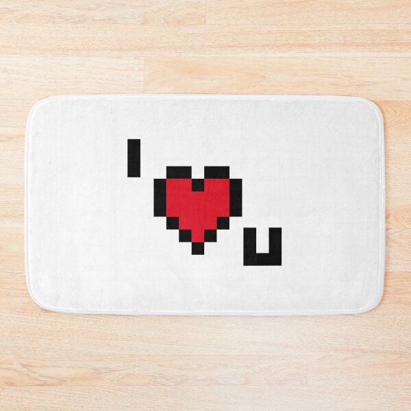 Item preview, I Love You Pixelated 8-Bit Heart  designed and sold by KookyCool.