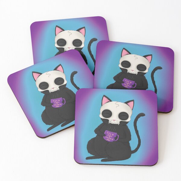 Item preview, Black cat coffee designed and sold by SkullKittens.