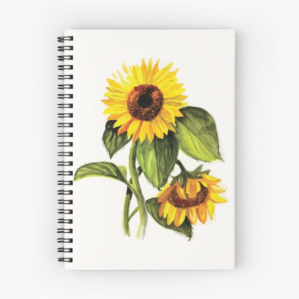 Item preview, Watercolor painting of sunflowers designed and sold by La Cartoonista.