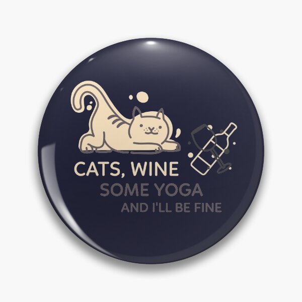 Item preview, Cats, Wine, Some Yoga And I'll Be Fine! designed and sold by Slicki.