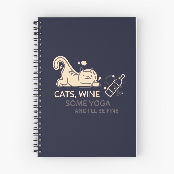 Item preview, Cats, Wine, Some Yoga And I'll Be Fine! designed and sold by Slicki.