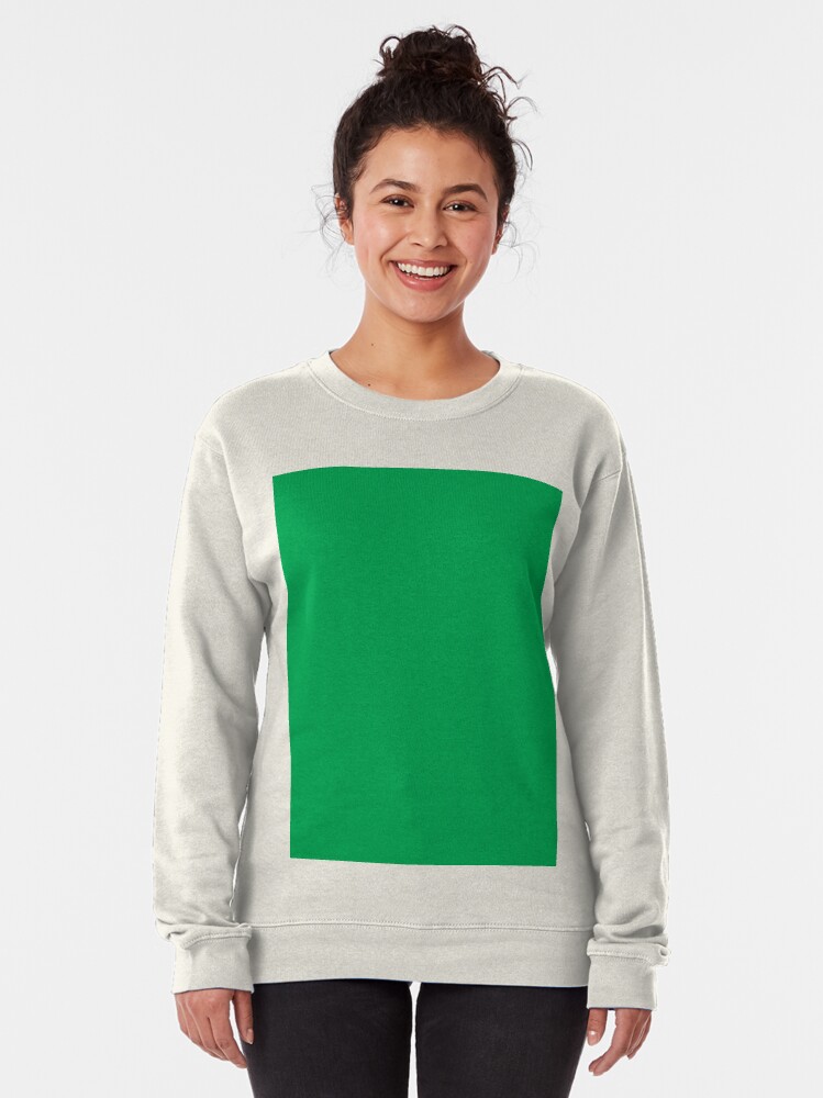 solid green sweatshirt