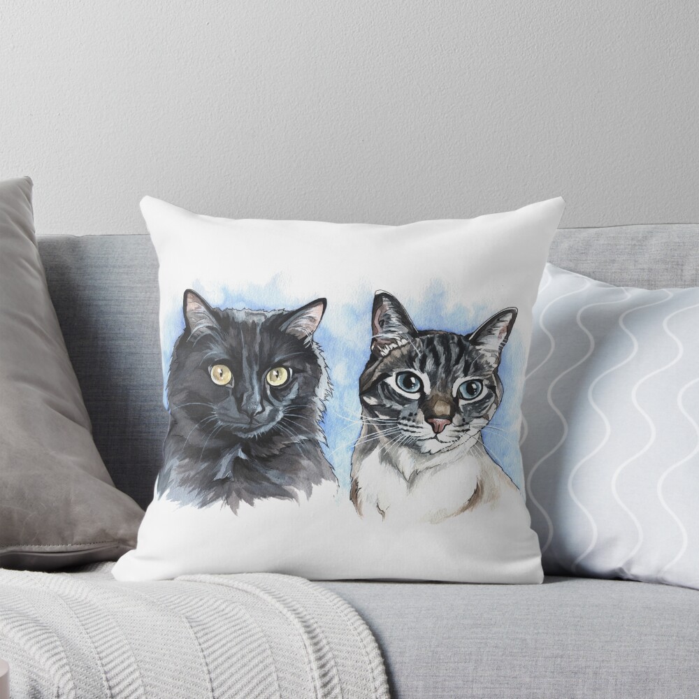 Item preview, Throw Pillow designed and sold by RozThompsonArt.
