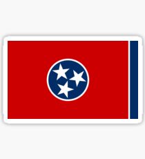 Pegatina Bandera del estado de Tennessee - Estados Unidos Nashville Memphis - Etiqueta engomada de la camiseta de la colcha