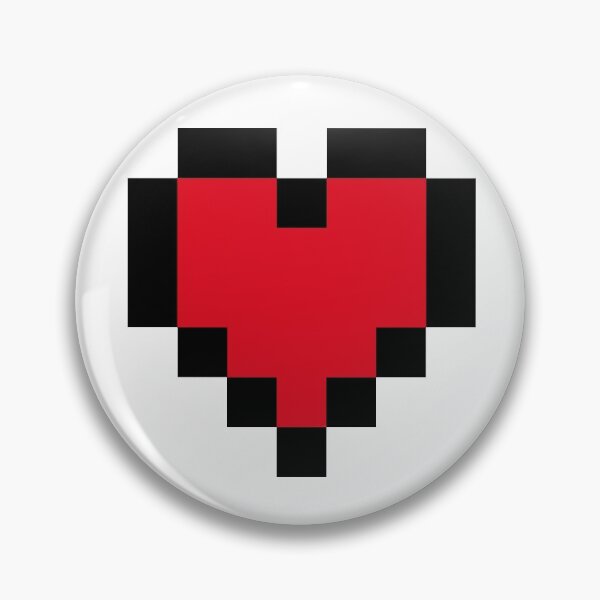 Item preview, Retro Pixelated 8Bit Heart designed and sold by KookyCool.