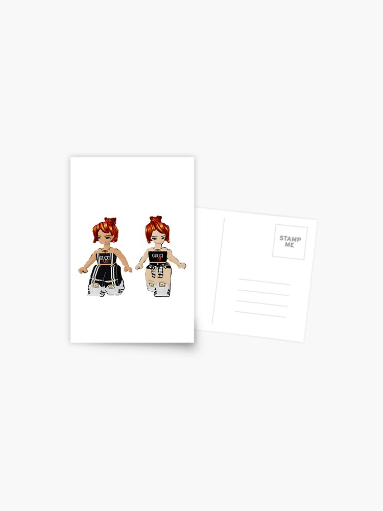 Thicc Roblox Girls Postcard By Rosebaby Redbubble - thicc roblox girl