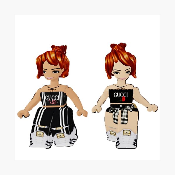 Thicc Roblox Girls Photographic Print By Rosebaby Redbubble - fotos de roblox chicas tumblr