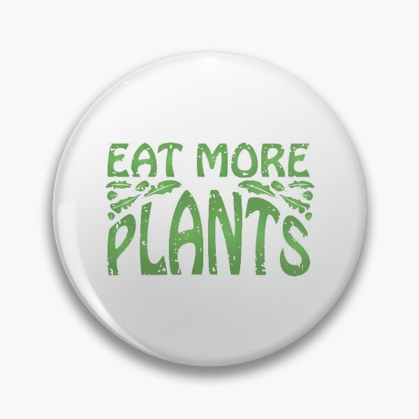 Item preview, Coma más plantas Diseño vegetariano de inspiración retro vintage designed and sold by StudioUnrefined.