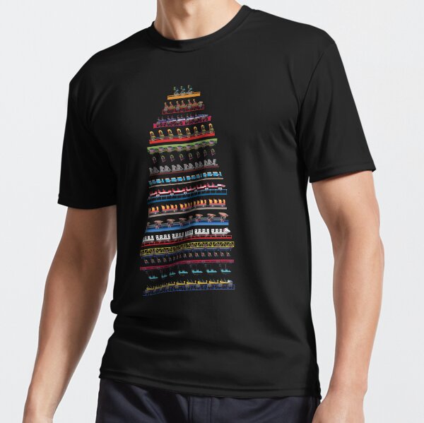 Cedar Point Coaster Trains Design Active T-Shirt