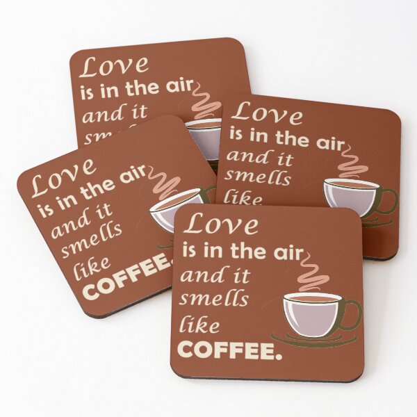 Item preview, Love is in the air and it smells like coffee designed and sold by Danielana.