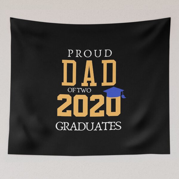 Item preview, Mens Proud Dad of Two 2020 Graduates Funny Graduation designed and sold by hasnimed.