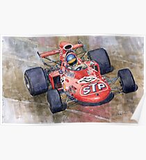 March 711 Ford Ronnie Peterson GP Italia 1971 Poster