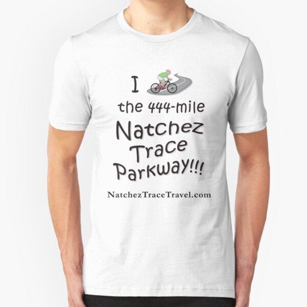 I Biked the Natchez Trace Parkway. Slim Fit T-Shirt
