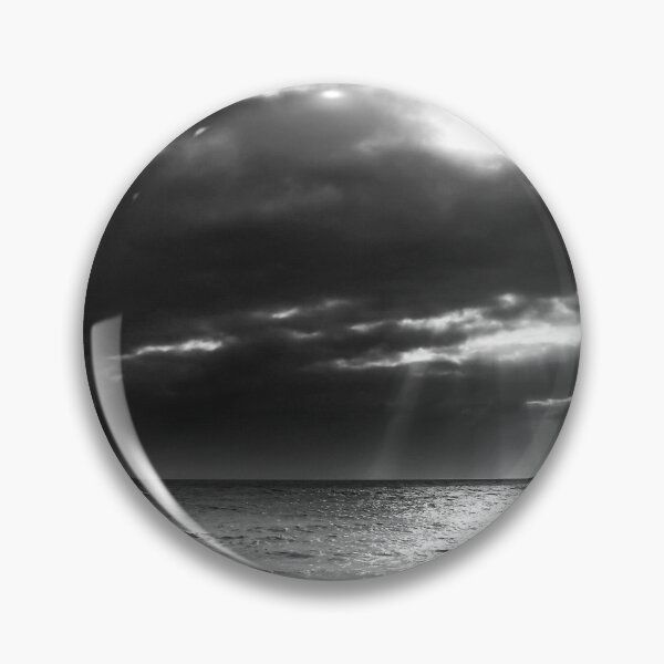 Item preview, sandy beach with cloudy sky in black and white designed and sold by Mrvell.