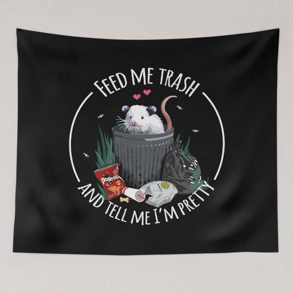 Item preview, Feed Me Trash Possum Opossum Cute Funny Trash Cat designed and sold by BoyPilot Goods.