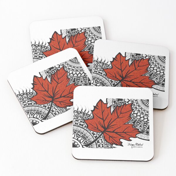 Item preview, Canadian maple leaf in mandala designed and sold by irinabbota.
