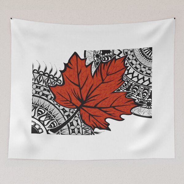 Item preview, Canadian maple leaf in mandala designed and sold by irinabbota.