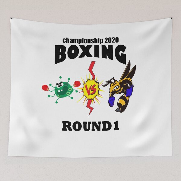 Item preview, boxing corona vs murder hornets designed and sold by Drahmed.