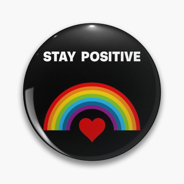 Item preview, Rainbow Heart Stay Positive designed and sold by StudioTina.