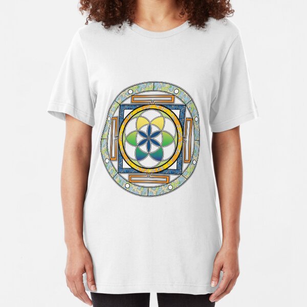 Celtic Circle Design Slim Fit T-Shirt