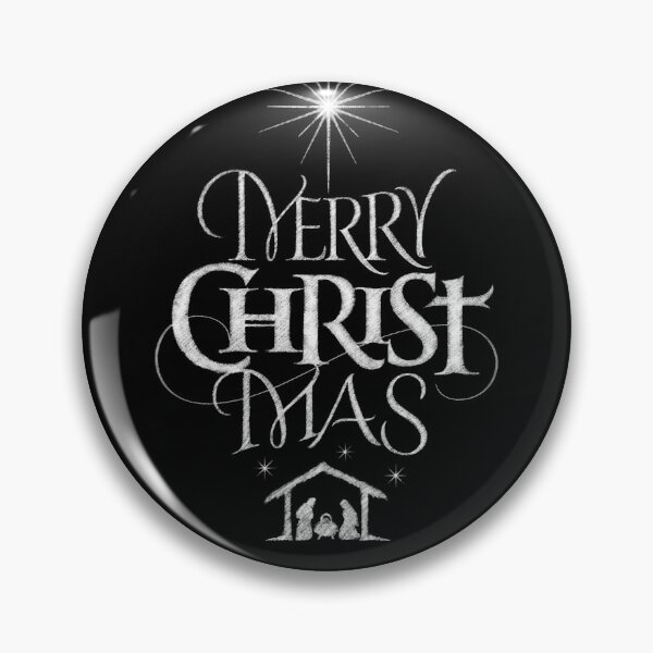 Item preview, Merry Christmas Religious Christian Calligraphy Christ Mas Chalkboard Jesus Nativity designed and sold by 26-Characters.