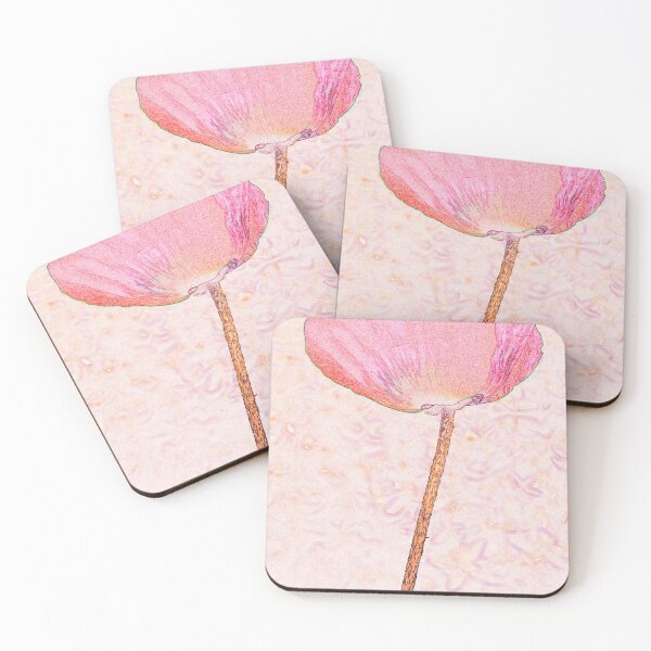 Item preview, Red poppy ink and watercolour style pop art designed and sold by Latch Farm  Studios.