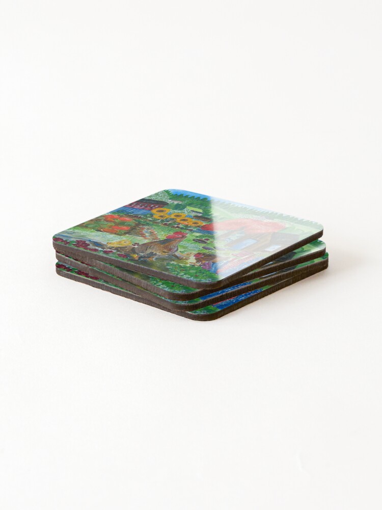 Alternate view of Day at the allotment Coasters (Set of 4)