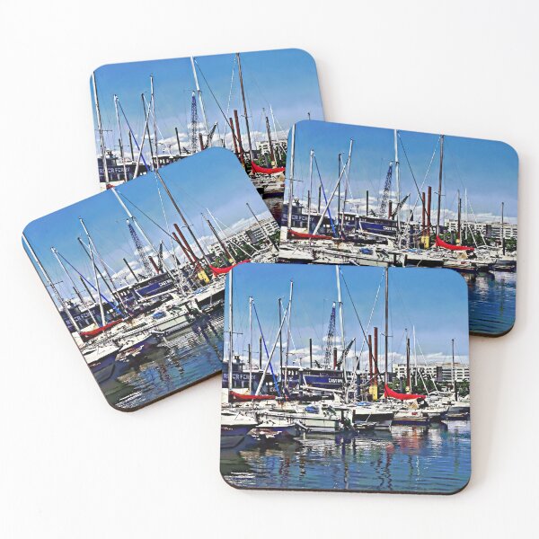 Item preview, Jersey City NJ - Boat Basin at Liberty Landing Marina designed and sold by Susan Savad.