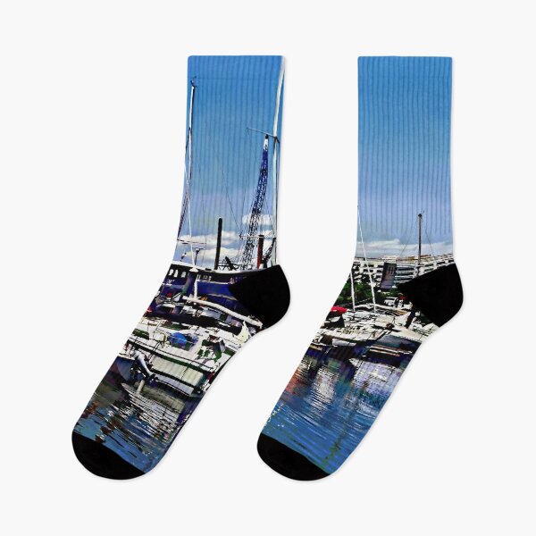 Item preview, Jersey City NJ - Boat Basin at Liberty Landing Marina designed and sold by Susan Savad.