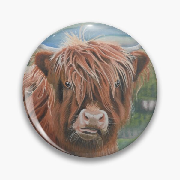Item preview, Highland cow calf designed and sold by cathyscreations.