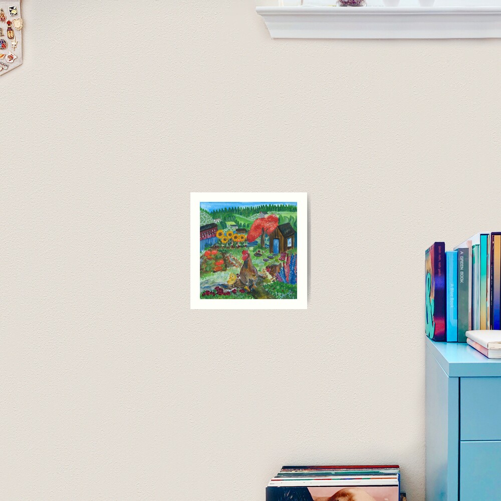 Day at the allotment Art Print