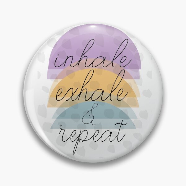 Item preview, Inhale Exhale Quote On Abstract Art designed and sold by art64.