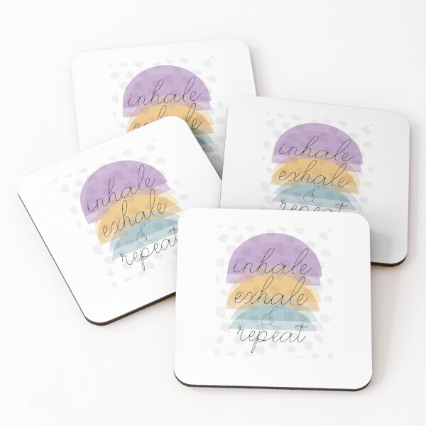 Item preview, Inhale Exhale Quote On Abstract Art designed and sold by art64.