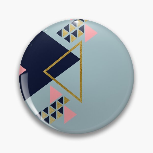 Item preview, Modern Geometric Art Print - Navy, Pink, and Gold Abstract Design designed and sold by Mrsmauve.
