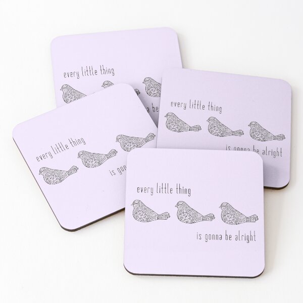Item preview, Three Little Birds : Black on Purple designed and sold by Janelle Wourms.