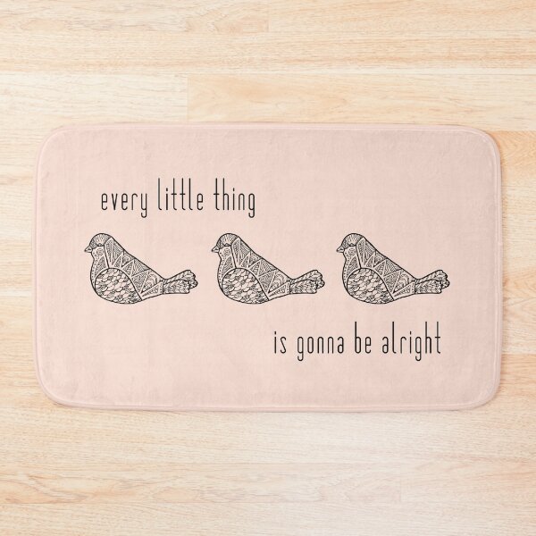 Item preview, Three Little Birds : Black on Peach designed and sold by Janelle Wourms.