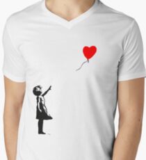 Banksy Balloon Men's V-Neck T-Shirt