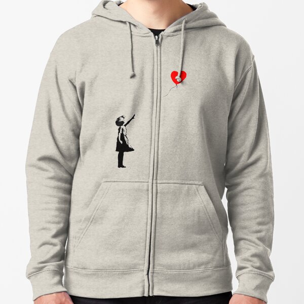 Banksy-Ballon Kapuzenjacke