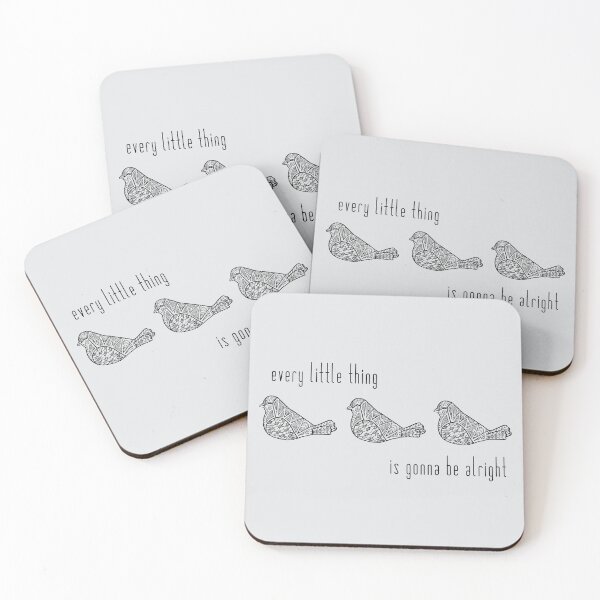 Item preview, Three Little Birds : Black on Gray designed and sold by Janelle Wourms.