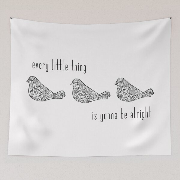 Item preview, Three Little Birds : Black on White designed and sold by Janelle Wourms.