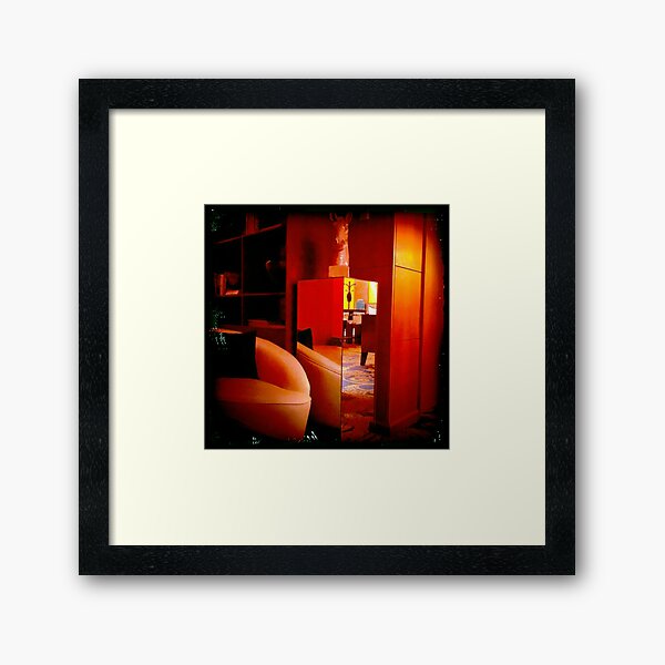 the library Framed Art Print