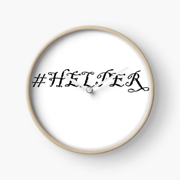 Hashtag Helper Clock