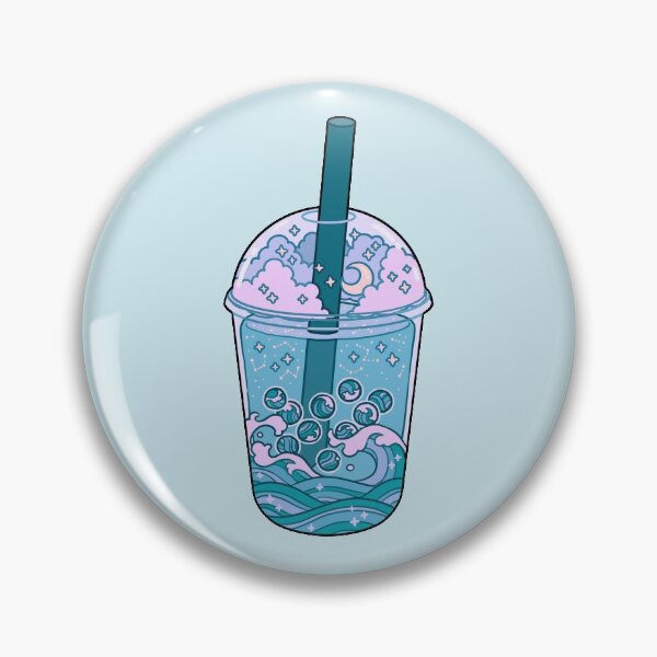 Wave boba Pin