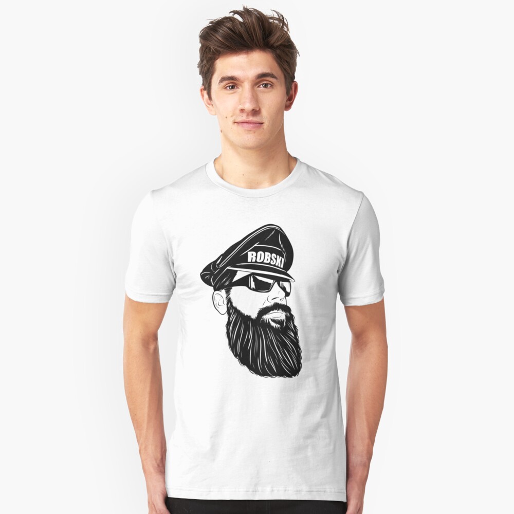 Leather Daddy Dom black lines Slim Fit T-Shirt