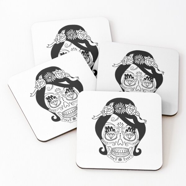 Item preview, Girl Sugar Skull / Black #1 designed and sold by primawm.